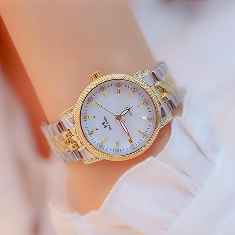 2022 BS Women Watches Luxury Band ains eel Waterproof