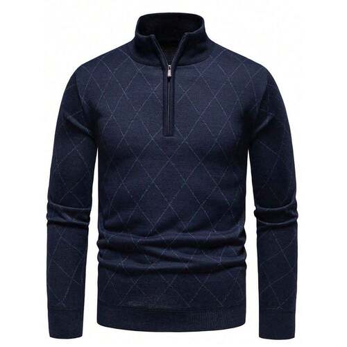 T 52199 Fleece Half-zip Sweater 加绒半拉链毛衣