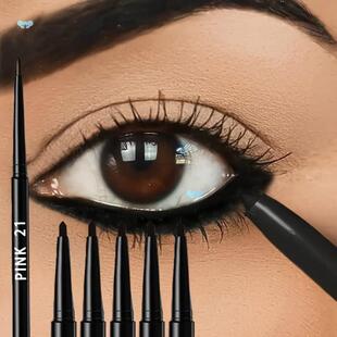 5pcs Waterproof Black Eyeliner Pencils Sweatproof Long眼线笔