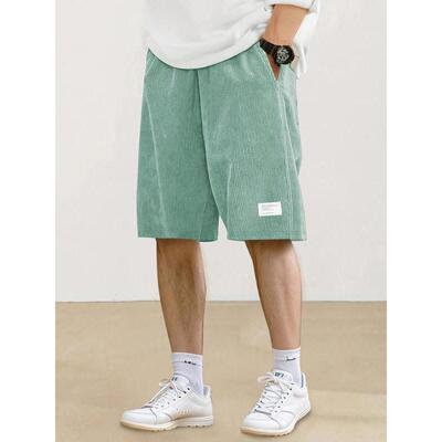 T 71559 Men's drawstring corduroy shorts 士抽绳灯芯绒短裤