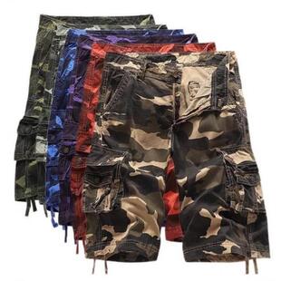H 86423 Camo Multi-pocket Cargo Shorts 多口袋五分工装裤