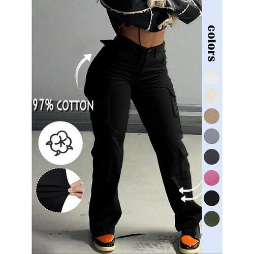 H 43066 Camo Print Cargo Pants 印花工装裤欧美新