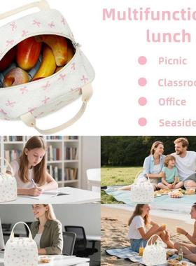 Lunch Box for Women Insulated Lunch Bag Corduroy Lunch Tote