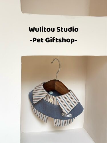 Wulitou原创宠物衣服狗狗猫咪通用口水巾围兜领结围脖格纹可爱