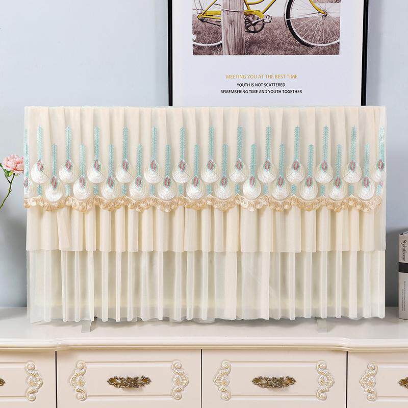 电视机防尘罩电视罩防尘罩布艺电视机套家用挂式55英寸50曲面液晶