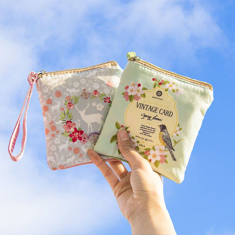 卫生巾收纳包布艺卫生巾收纳包可爱少女心学生迷你便携随身装m巾