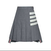 赠退货宝 TUMA TB秋冬款 四杠百褶裙高腰短裙王心凌同款 半身裙