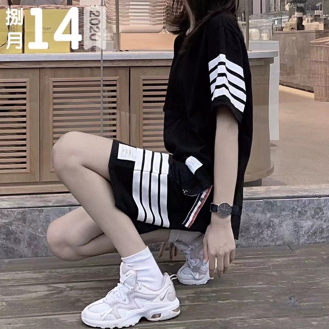 23年夏季tb套装短袖休闲情侣短裤