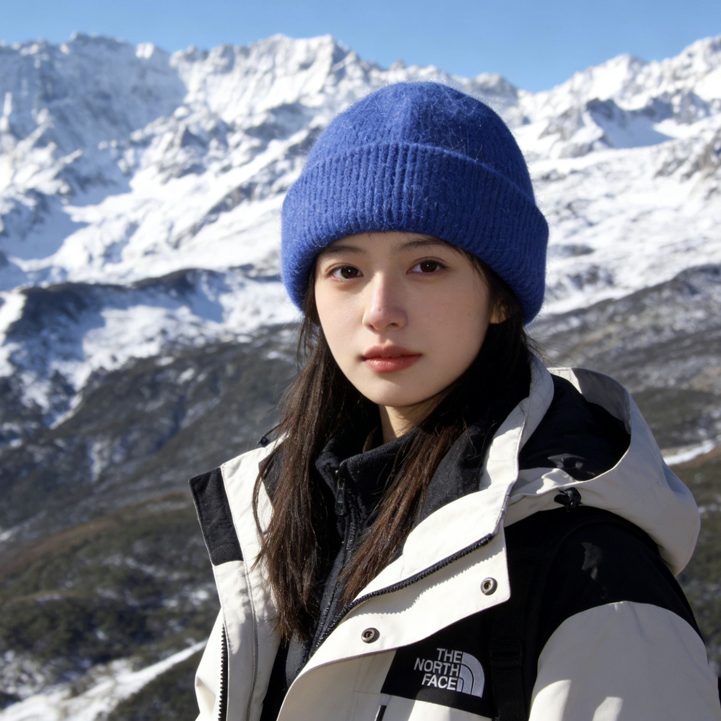 20%兔毛更保暖针织毛线帽