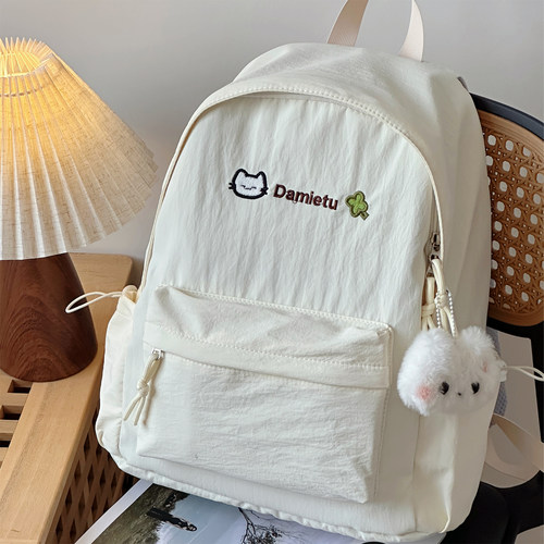 日系ins小清新休闲书包女高中生大学生可爱双肩包高颜值轻便背包