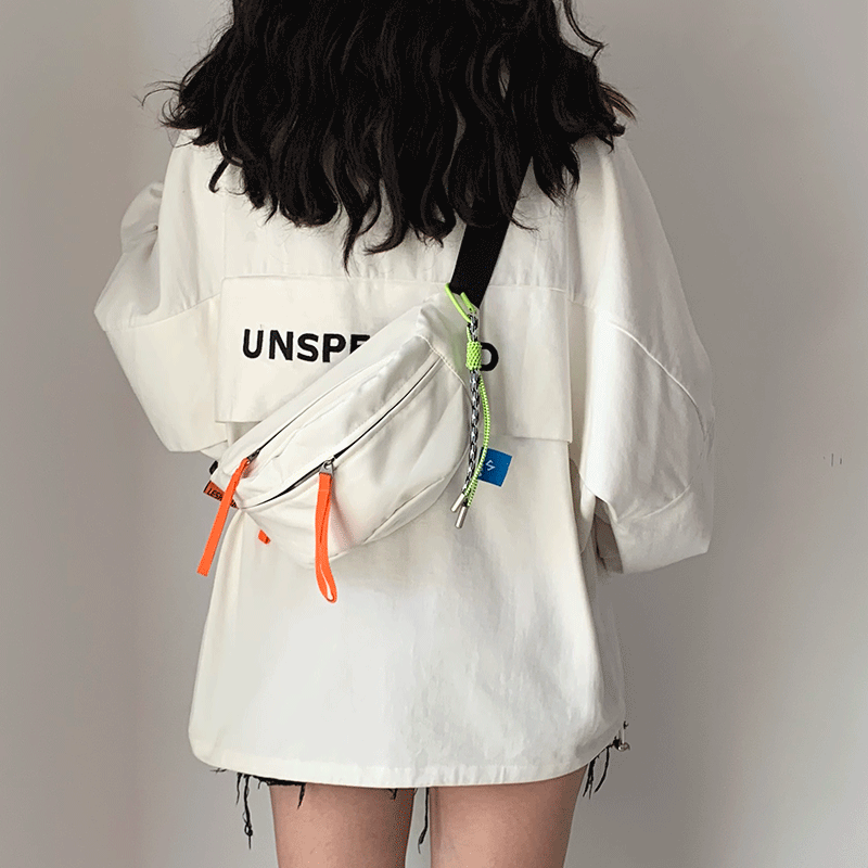 轻便帆布小包包女2025夏新款简约单肩后背包男运动胸包休闲斜挎包