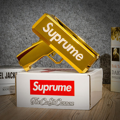supreme抖音同款网红神器喷钱枪