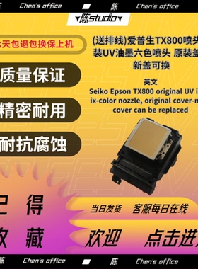 爱普生TX800喷头UV白墨弱溶剂平板机写真机10代打印头全新