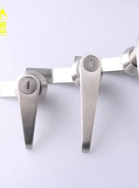 MS303配电箱门不锈钢把手锁电控开关柜锁MS301消防箱执手锁MS304