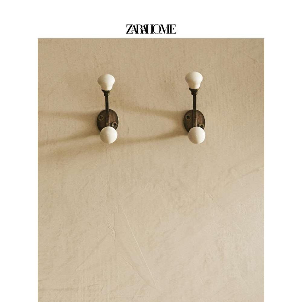 Zara Home 欧式家用壁挂酒店复古装饰挂钩毛巾挂双钩 47575517250