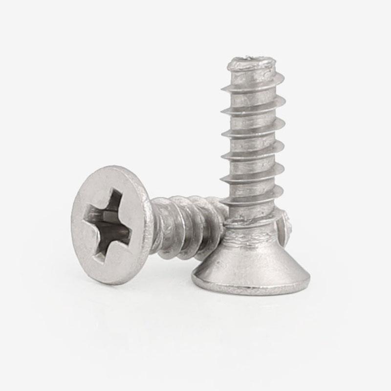 KB 304不锈钢沉头平尾自攻螺丝钉十字平头MM1M1.4M2M2.3M2.6M3M4