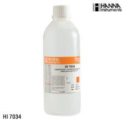 原装进口意大利哈纳HI7034L电导率校正液电极头EC校准液80000uscm