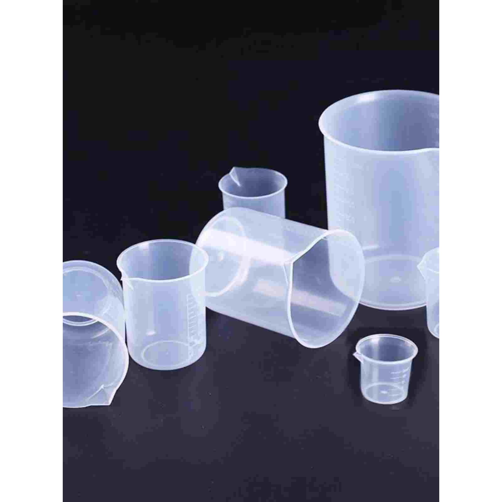 新款100ml塑料烧杯实验器材实验室500ml带刻度家用喝水1000量杯