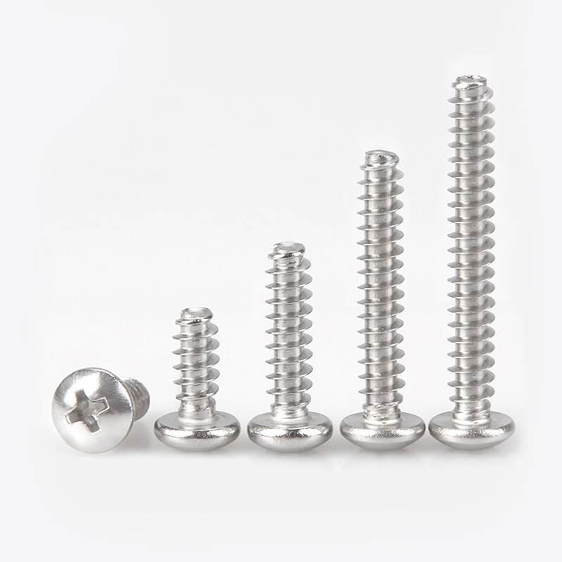 304不锈钢盘头十字平尾自攻螺丝钉M1/M1.7/M2M3*3x4x5x6x8x10x12