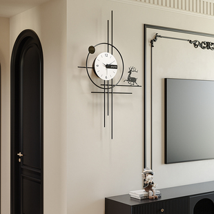 钟表挂钟客厅餐厅卧室简约大气静音钟表机芯家用时钟挂墙2025新款