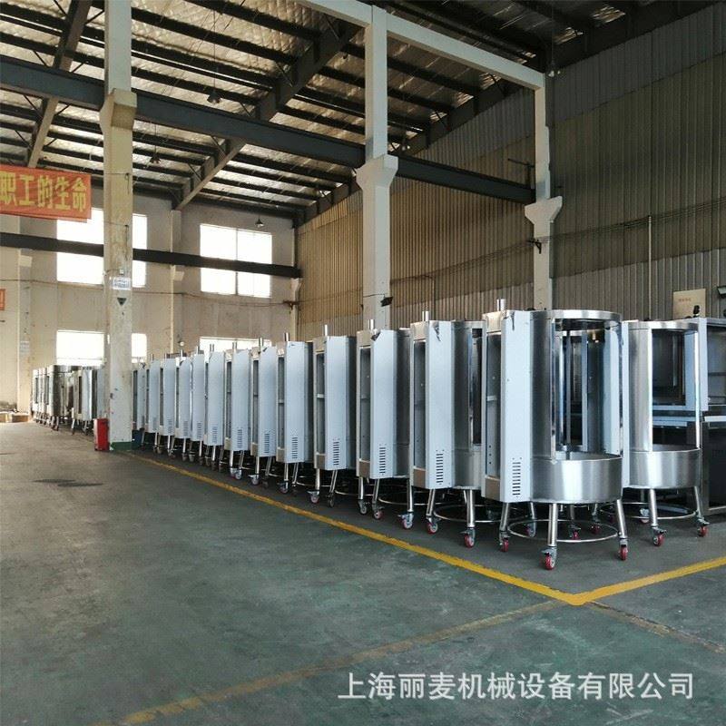 丽麦850圆形旋转烤鸭炉烤脆皮五花肉自动旋转无需翻动 旋转烤鱼炉