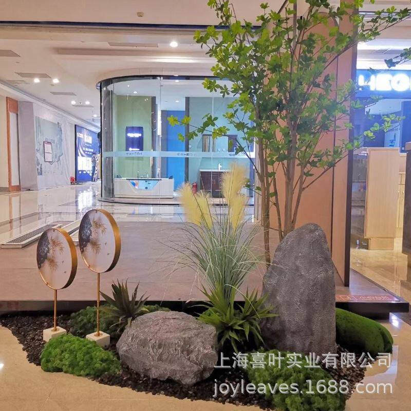仿真植物盆栽造景室内绿植橱窗景观树装饰楼梯间角落场景布置