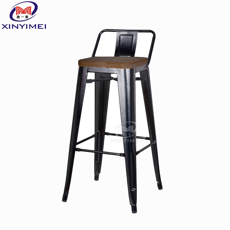 铁皮凳 酒吧前台高脚椅 户外复古设计师工业风咖啡厅椅子loft凳子