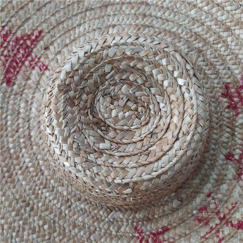 红色老物件怀旧收藏农村老草帽旧斗笠杂项复古装饰道具博物馆摆