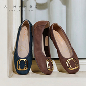 低跟通勤百搭休闲鞋 圆头浅口单鞋 懒人一脚蹬 新品 漫步佳人2026春季