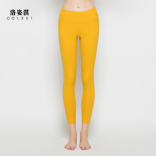 洛姿淇瑜伽九分裤无尴尬线