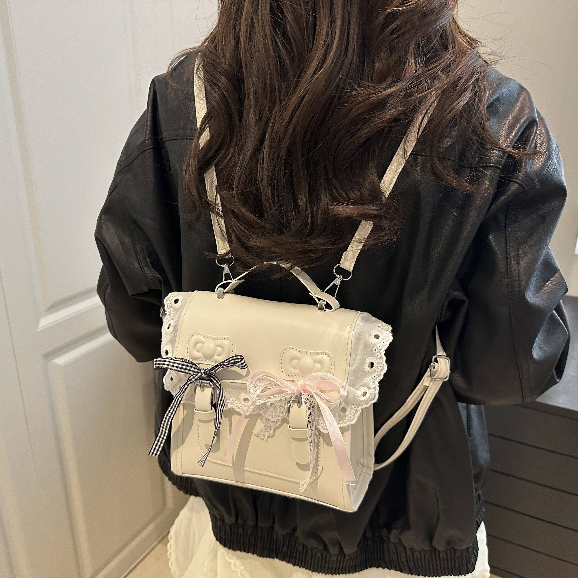 少女外出小背包蕾丝双肩