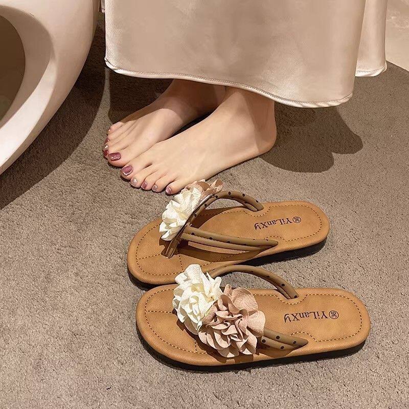 可爱小花拖鞋山茶花防滑