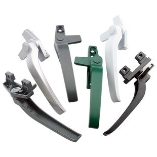 窗户把手手柄通用50型铝合金窗户把手平开塑钢门窗拉手塑料窗户7