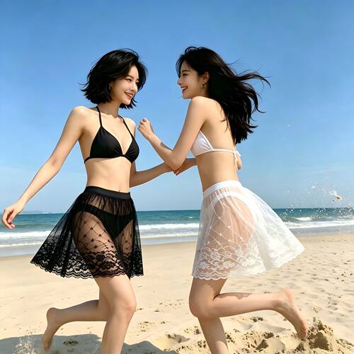 泳衣遮挡纱外搭罩裙蕾丝