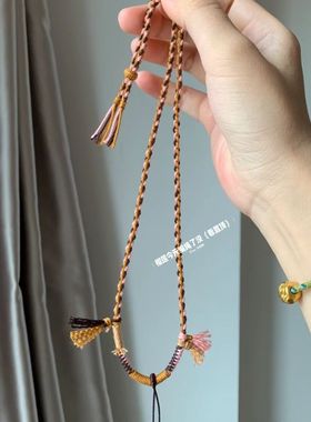 项链编织绳半成品可穿吊坠藏风项链绳手工高级diy爆款可加粗小众