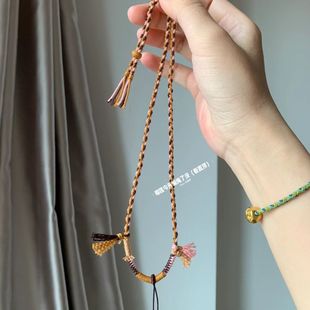 项链编织绳半成品可穿吊坠藏风项链绳手工高级diy爆款可加粗小众