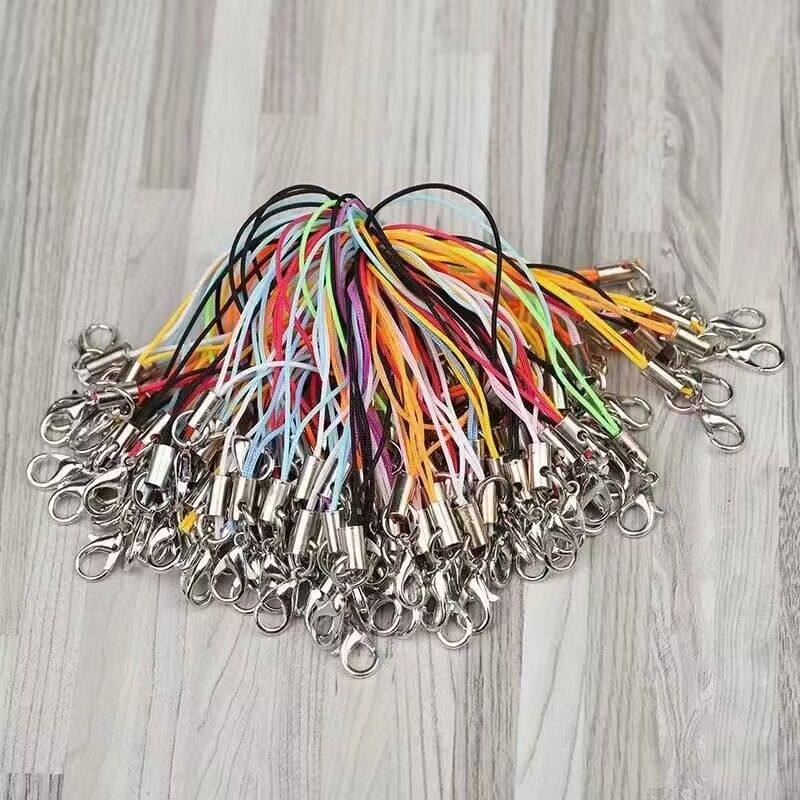 手机链diy材料diy饰品材料配件 diy手机配件 手机绳 龙虾扣子 手