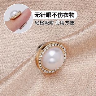 超强力磁吸扣圆形磁铁扣衬衫领口免缝防走光磁吸扣强磁子母扣暗扣