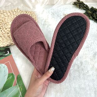 木地板专用静音拖鞋新款家居家室内情侣春秋防滑颗粒无声静音布底