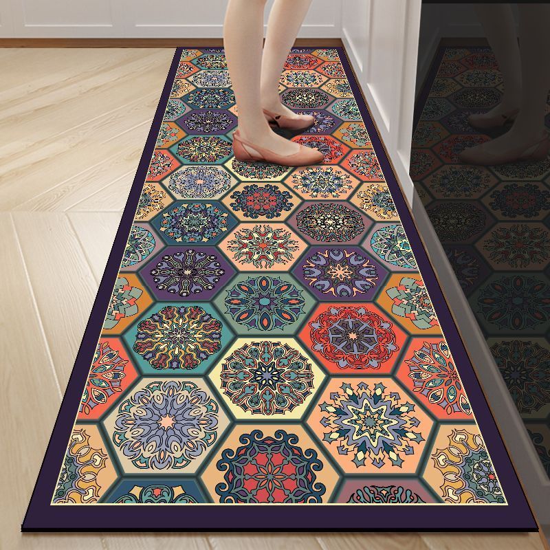 厨房脚垫儿复古吸水地油