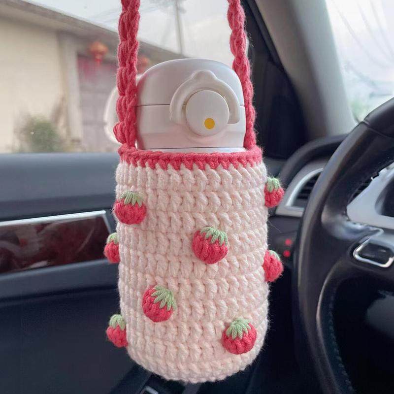 气球装饰门帘杯子保护套纯手工编织diy花朵冬季水杯毛线保温杯套,服饰配件/皮带/帽子/围巾,DIY编织材料包,淘宝优惠券,粉丝福利购,淘宝优惠卷