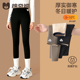 冬季 黑色外穿薄绒打底裤 加厚款 女童鲨鱼裤 裤 子2026新款 儿童瑜伽裤