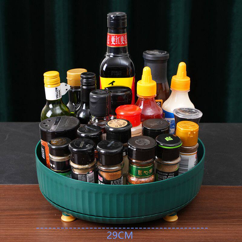调料架台式厨房可旋转调料置物架多功能360度调味酱油醋收纳架子