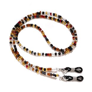 眼镜配件大全眼镜配件口罩眼镜带老花眼镜链玳瑁细彩串珠挂绳挂脖