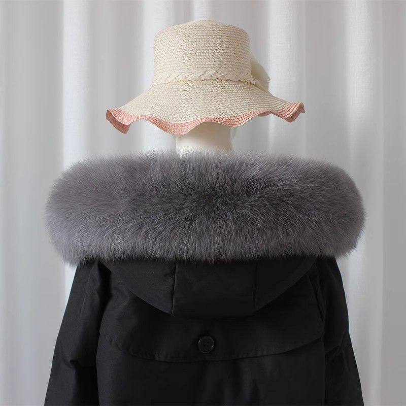 羽绒服帽子可拆卸单买仿真毛领单卖帽条单卖柔软男女通用通用型羽