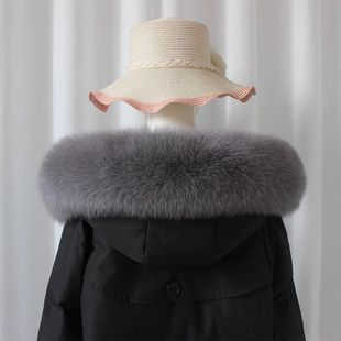 羽绒服帽子可拆卸单买仿真毛领单卖帽条单卖柔软男女通用通用型羽