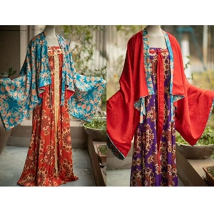 青泠谷新品汉服复原齐胸背带裙长款