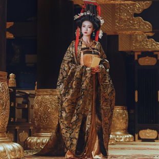 女帝 齐胸裙套装 唐制衫 衫 女 裙大袖 青泠谷原创汉服