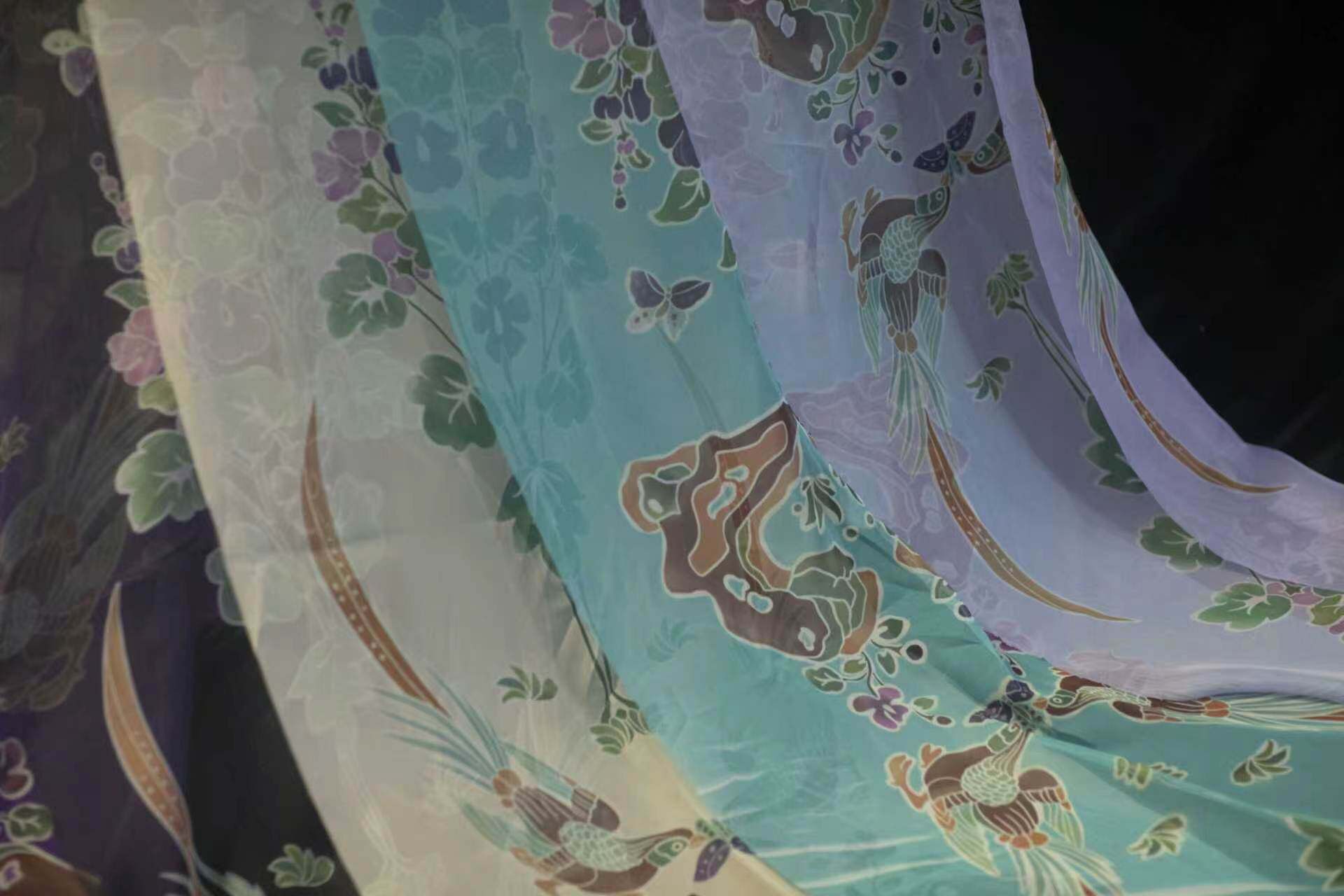 青泠谷原创雪纺披帛