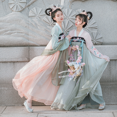 青泠谷金盏沉汉服原创春夏装超仙